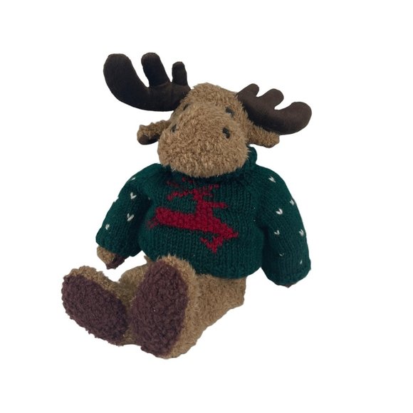 Bear Land Corp Other - Bear Land Corp Plush Moose In Sweater 15" Wilderness Decor